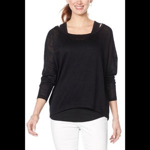 WE by Living in Yellow Slouchy WEekend Knit Black - Regular